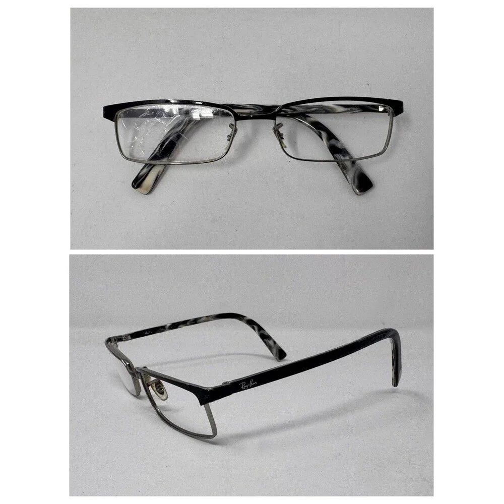 Ray-Ban RB8633 Eyeglass Frames Only 54-17-140 Black White Marble 1017